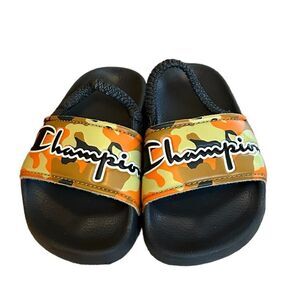 5 for‎ $25🔥Champion Baby Size 5 Slide Orange Camouflage Sandals